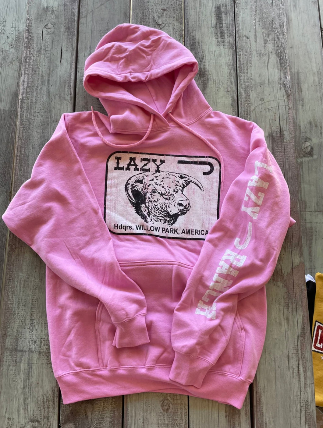 Lazy J Bubblegum hoodie