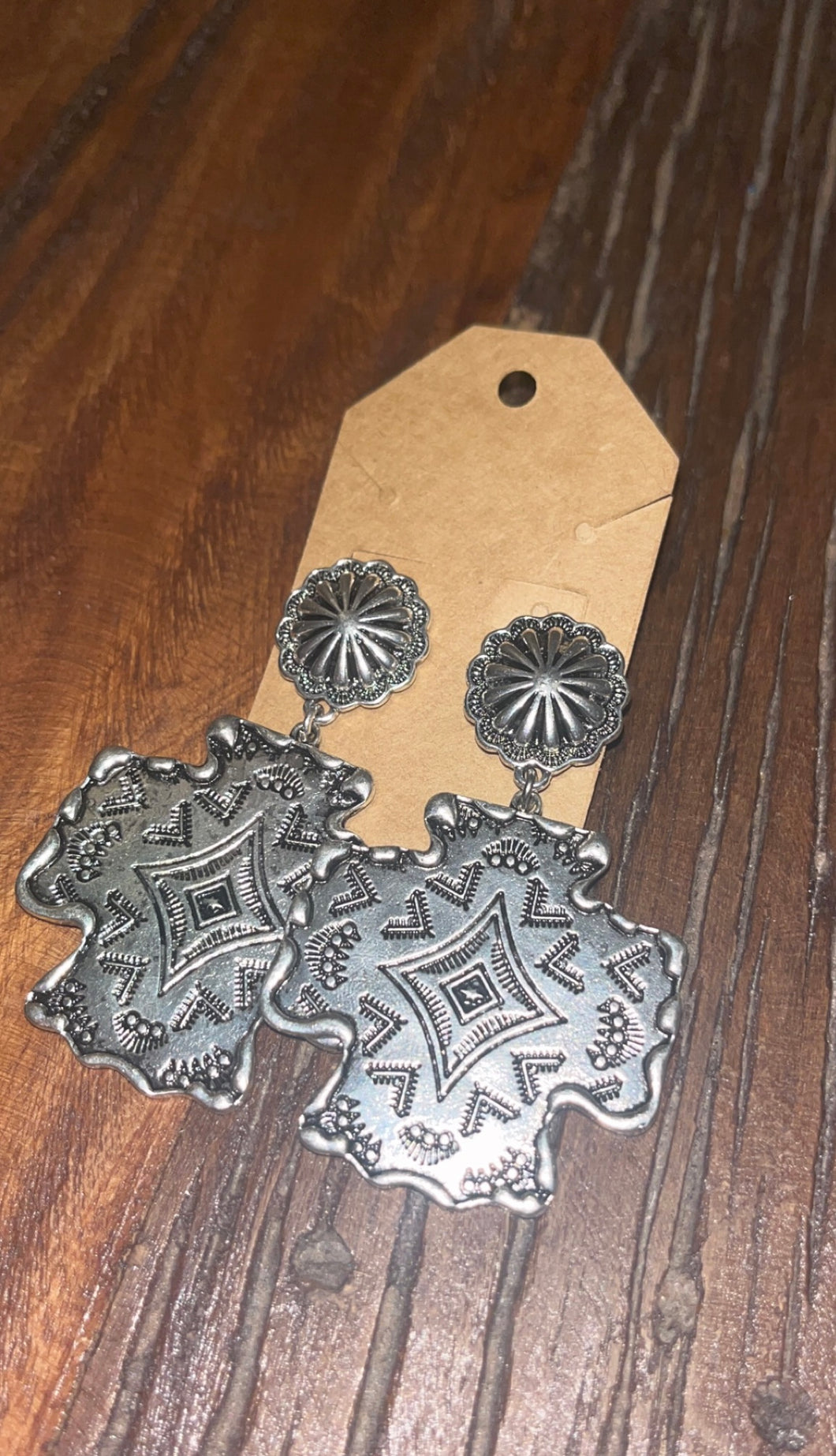 Concho earrings