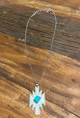 Aztec small chain necklace