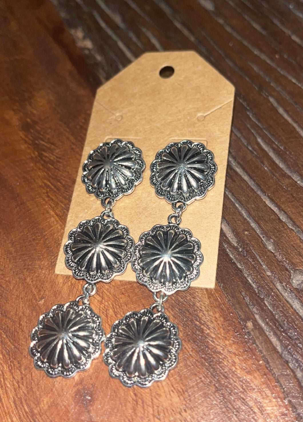 Concho earrings