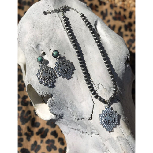 ‘Bronc Horse’ necklace