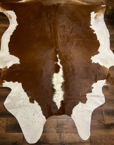 XL Brazilian Hereford Cowhide Rug