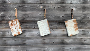 Genuine cowhide clutch