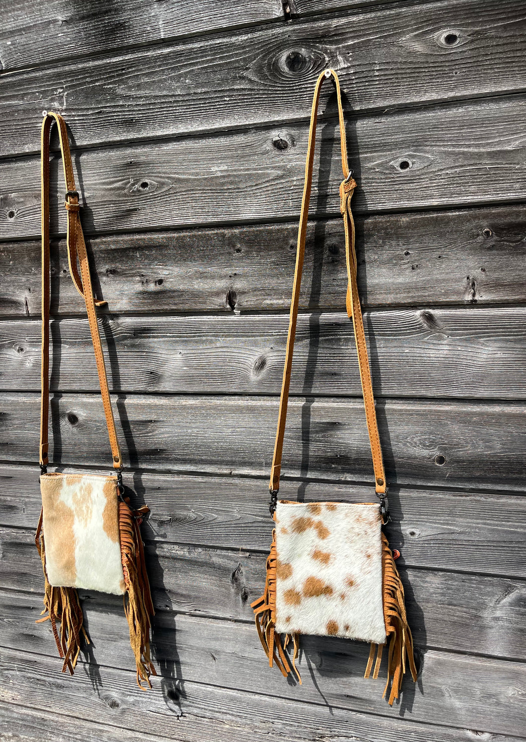 Genuine Cowhide Fringe Crossbody